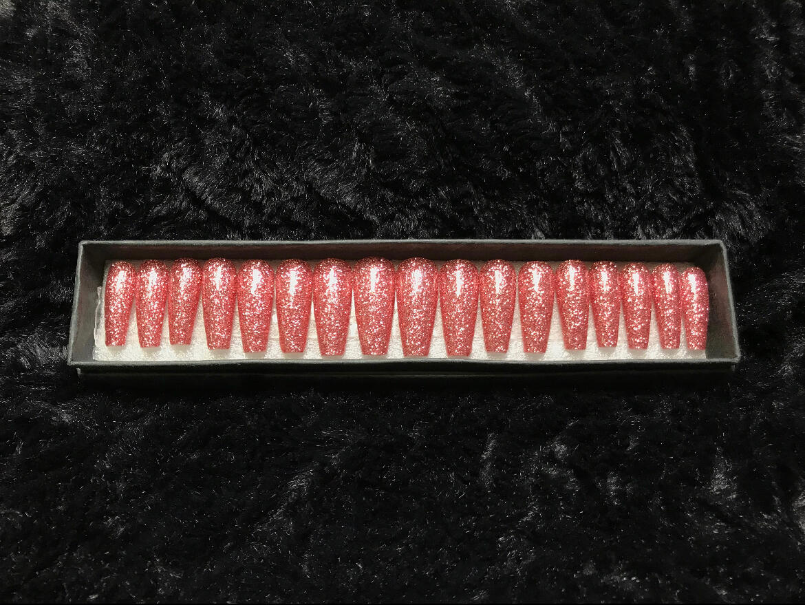 Glitter Press On Nails